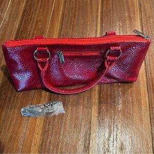 Primeware Red Thermal Wine Tote Purse & Wine Opener